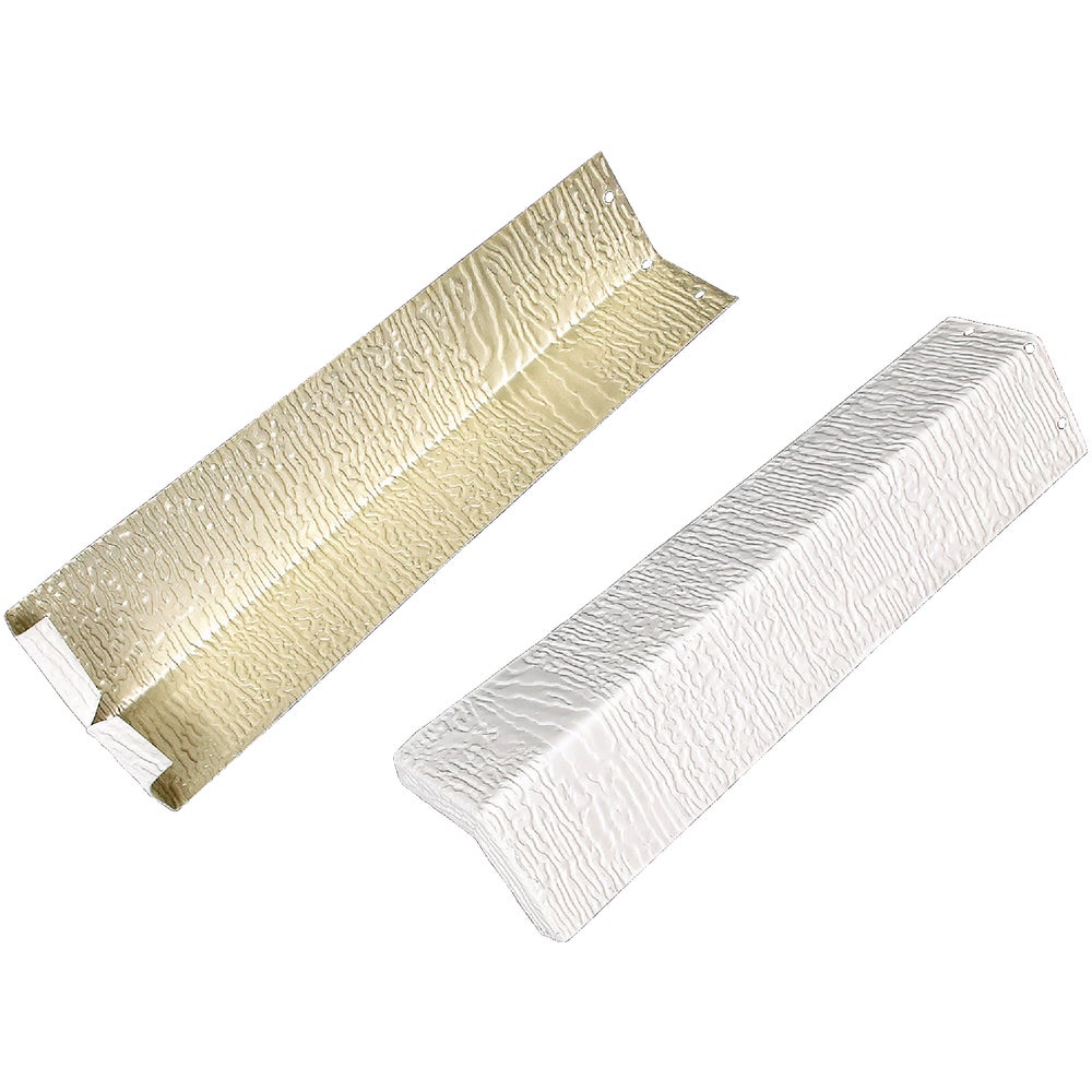 Amerimax 3/8 In. x 12 In. White Aluminum Embossed Siding Corner Family Hardware