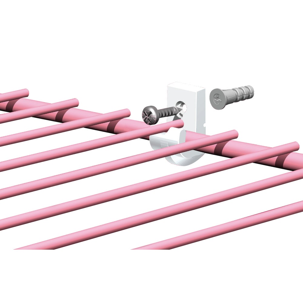 ClosetMaid 754600 Closetmaid Wood/Concrete Wire White Shelf Wall Clip