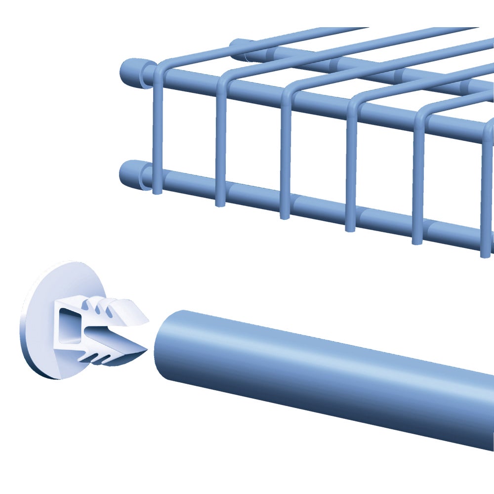 ClosetMaid SuperSlide Wire Shelf End Cap (2Pack) Family Hardware