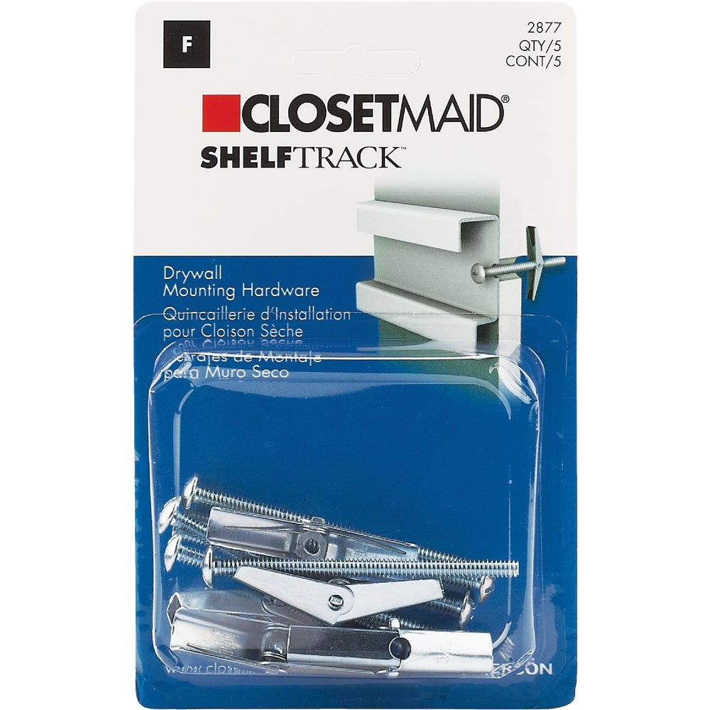 Closetmaid ShelfTrack 5Piece Hang Track Mounting Hardware Family