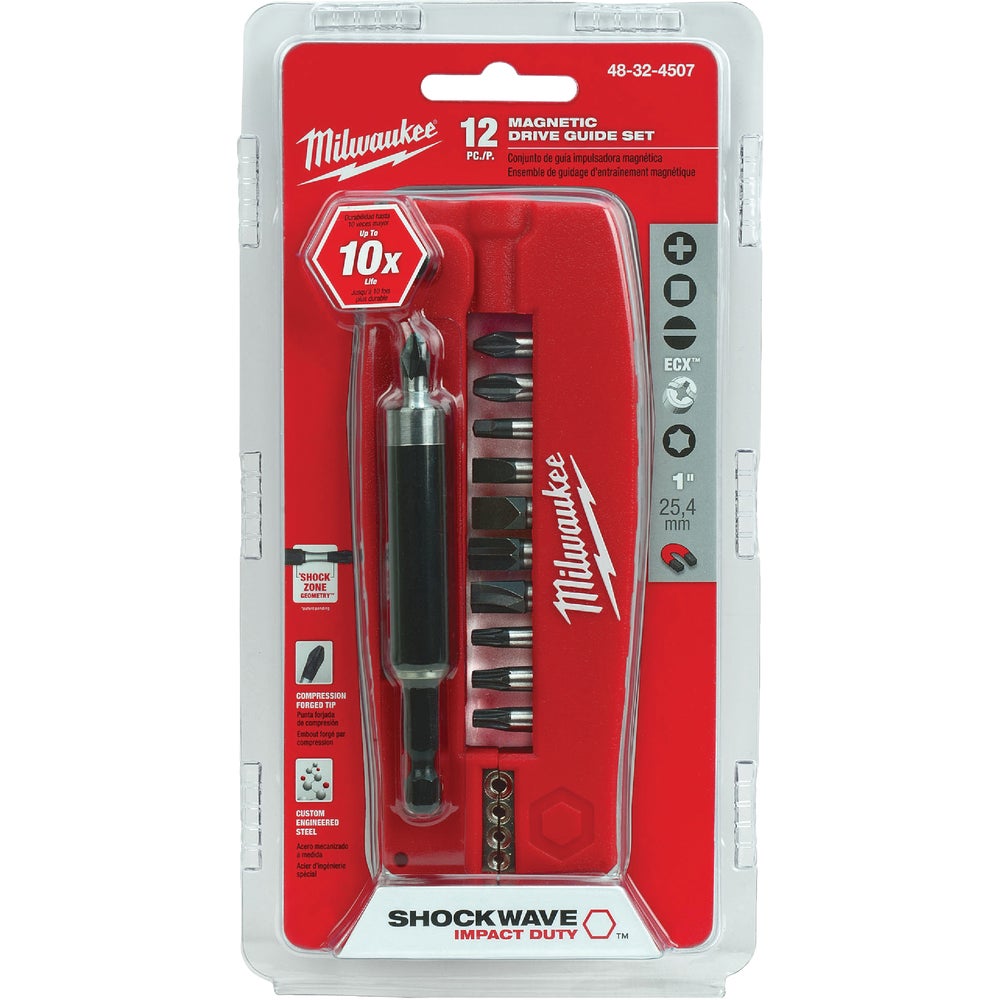 Milwaukee Shockwave Drive Guide Impact Screwdriver Bit Set (12Piece