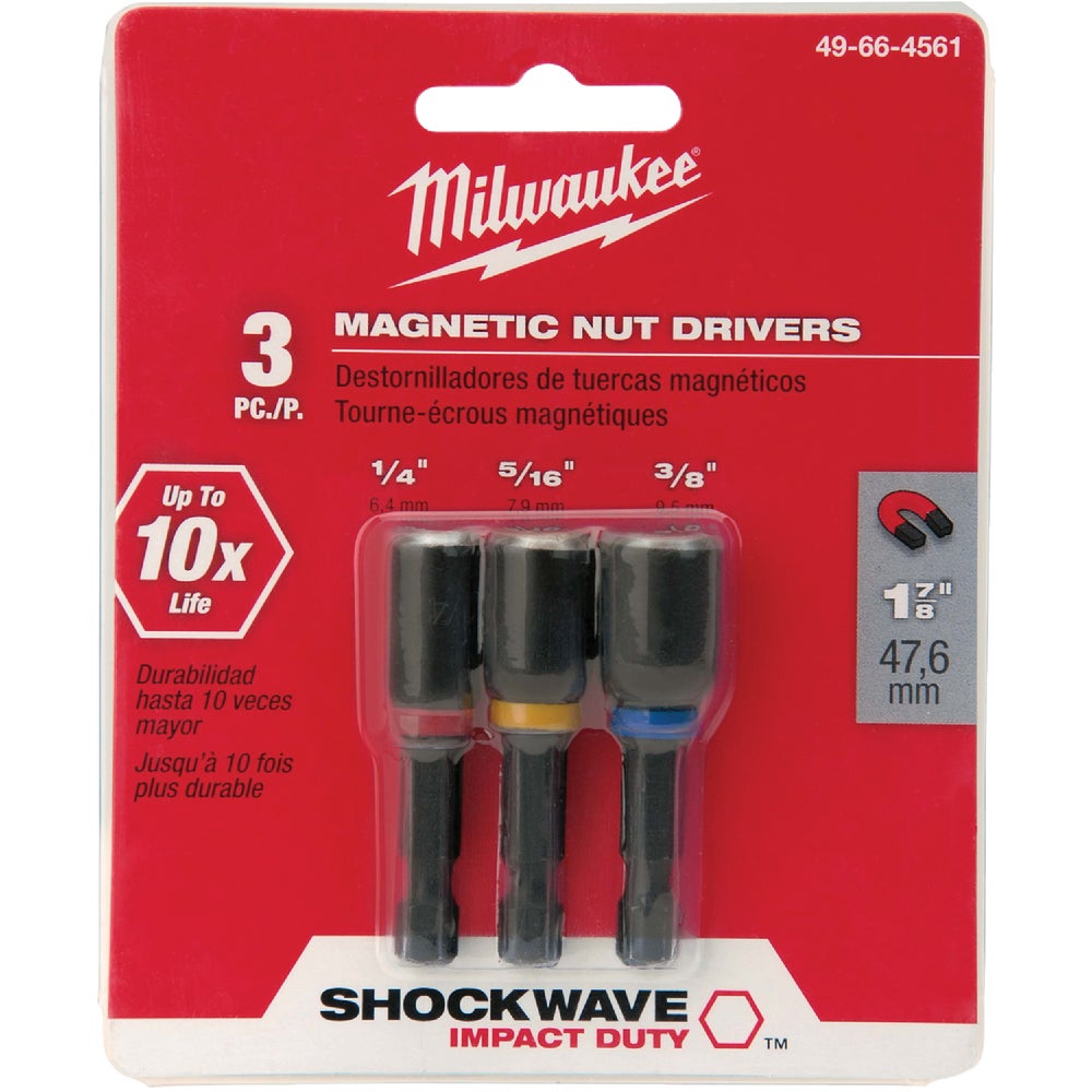 Milwaukee Shockwave 3Piece Impact Nutdriver Bit Set Family