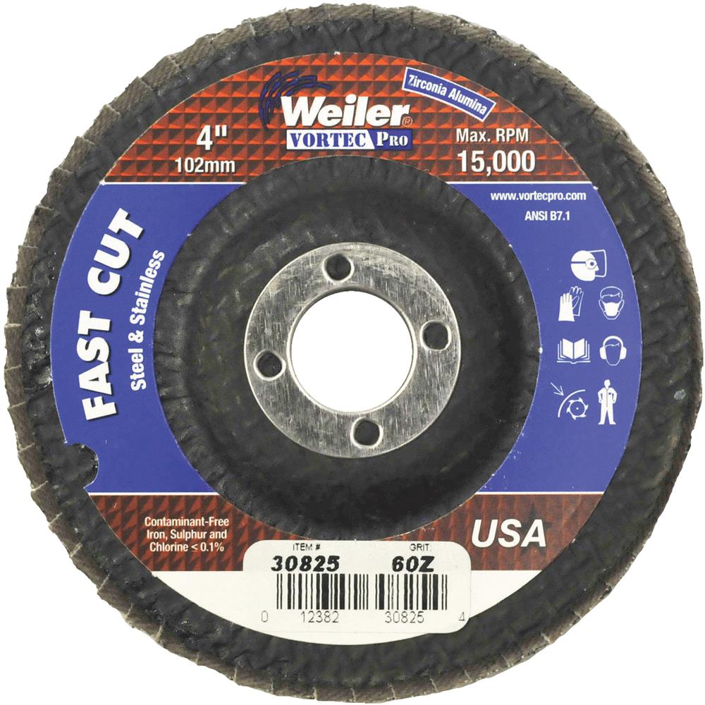 Weiler Brush 30825 Weiler Vortec Type 29 Angle Grinder Flap Disc