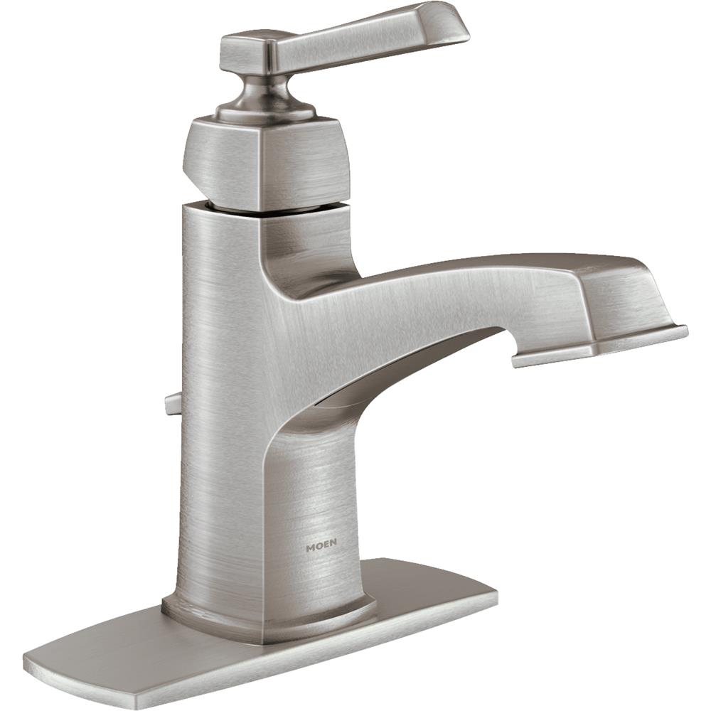 Moen Inc WS84805SRN Moen Boardwalk 1Handle Brushed Nickel Bathroom