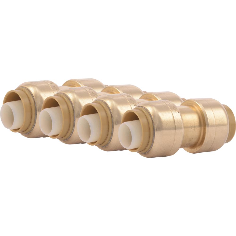 SHARKBITE Cash Acme U008LFA Straight Coupling 1/2" x 1/2" Push Fitting Plumbing SHARKBITE Cash Acme U008LFA Straight Coupling 1/2" x 1/2" Push Fitting Plumbing