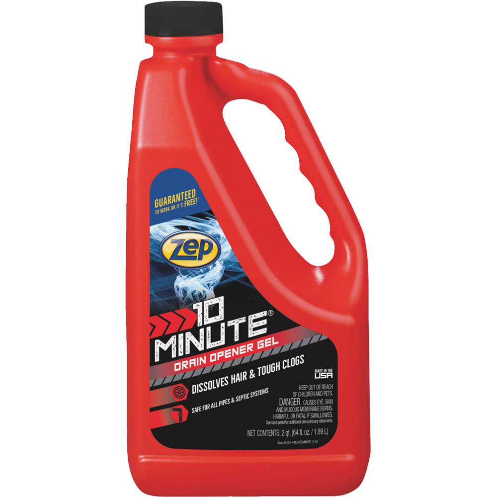 Zep Commercial 64 Oz. Gel 10 Minute Drain Cleaner Family Hardware