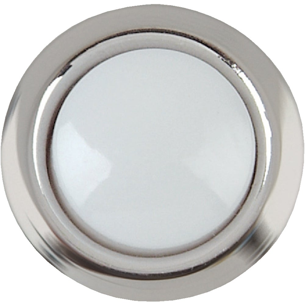 Heath Zenith Wired Silver Round LED Lighted Doorbell PushButton