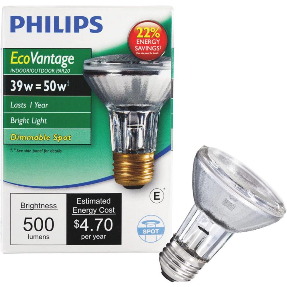 Philips Lighting Co 419739 Philips EcoVantage PAR20 Halogen Spotlight