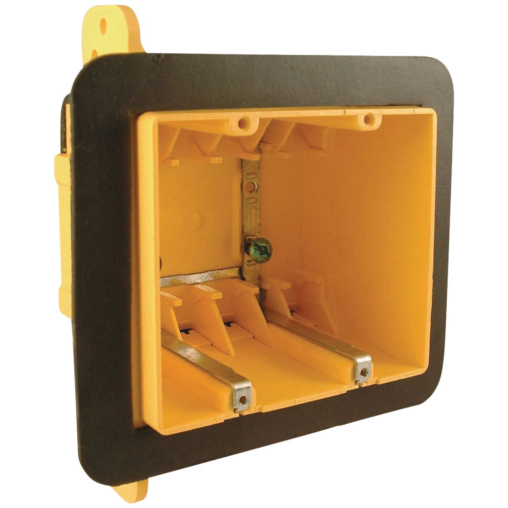 Raco 2Gang PVC Molded Vapor Barrier Wall Box Family Hardware