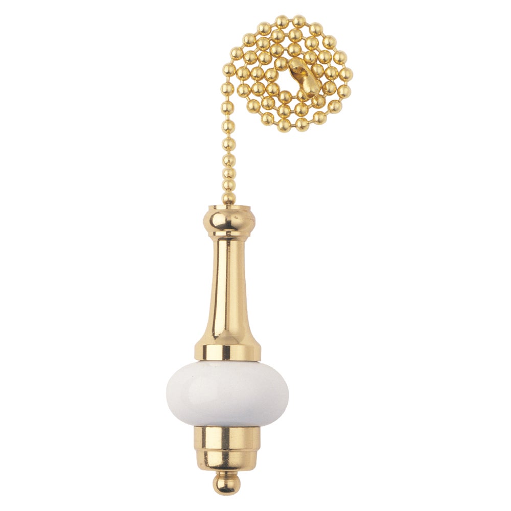 Westinghouse 12 In. Polished Brass Ball Pull Chain Family Hardware