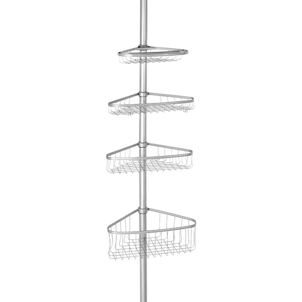 Interdesign 42686 iDesign York Tension 4Shelf Shower Caddy Family