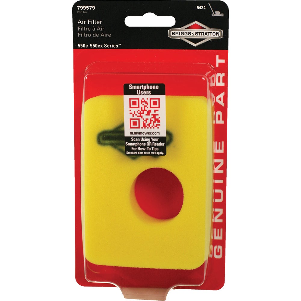 Briggs & Stratton Foam Engine Air Filter Family Hardware