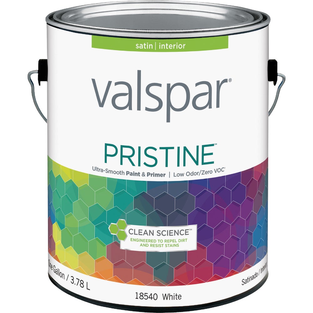 Valspar Pristine 100 Acrylic Paint & Primer Satin Interior Wall Paint