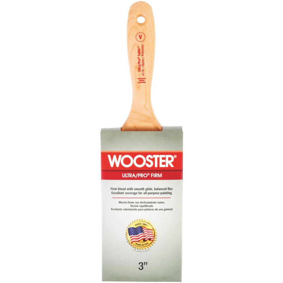 Wooster Brush 41763 Wooster Ultra/Pro Firm Nylon/Sable Polyester Paint
