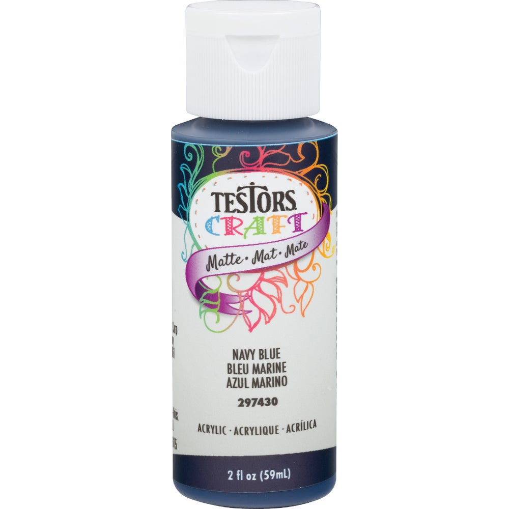 RustOleum 297430 Testors 2 Oz. Acrylic Craft Paint Family Hardware