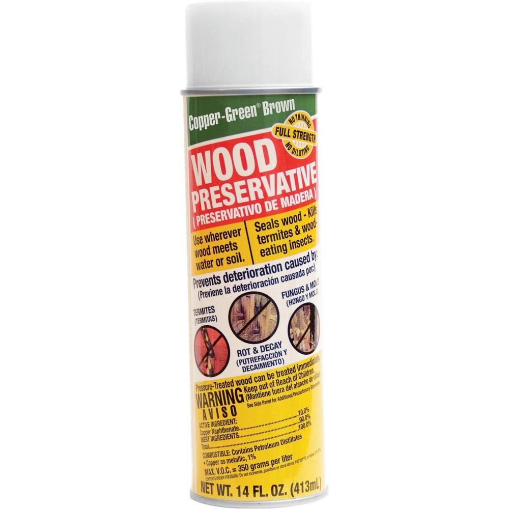 CopperGreen Exterior Wood Preservative, Brown,14 Oz. Family Hardware