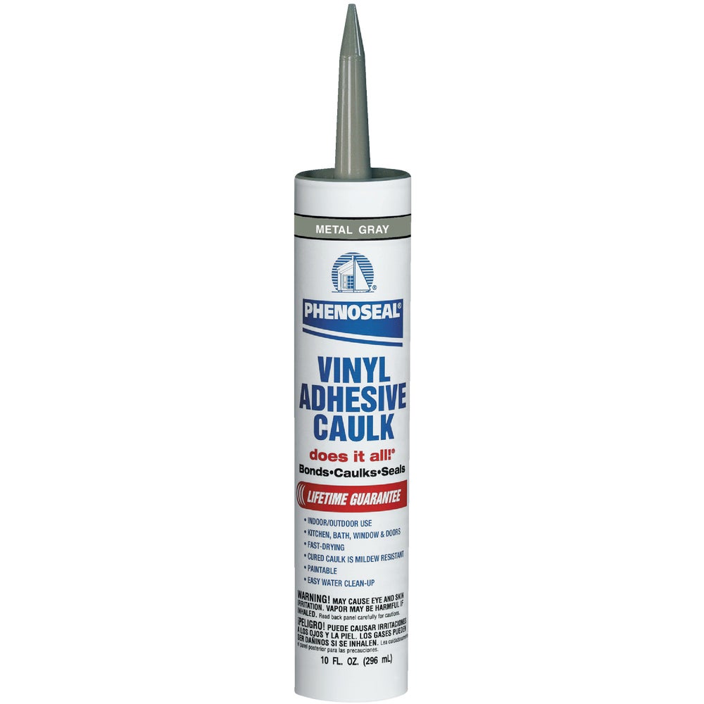 Phenoseal 10 Oz. Metal Gray Vinyl Adhesive Caulk Family Hardware