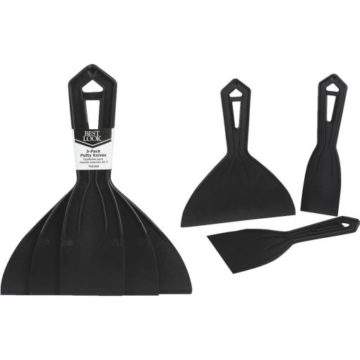 Best Look Plastic Putty Knife Set (3Piece) Family Hardware
