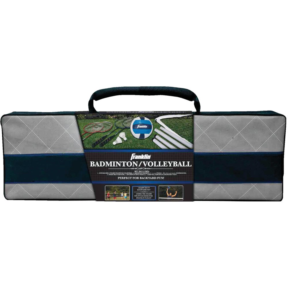 Franklin Sports 50611 Halex Combination Volleyball And Badminton Set