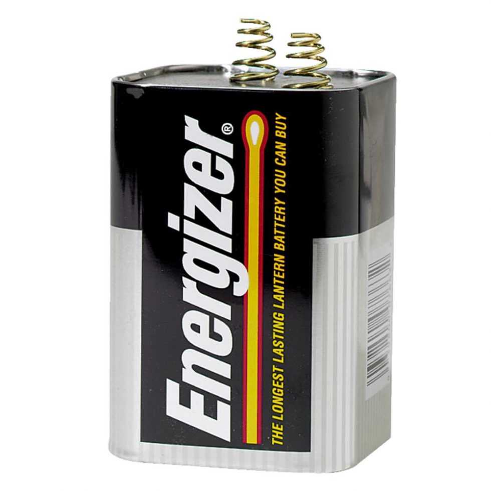 Energizer MAX 6V Spring Terminal Alkaline Lantern Battery Family Hardware