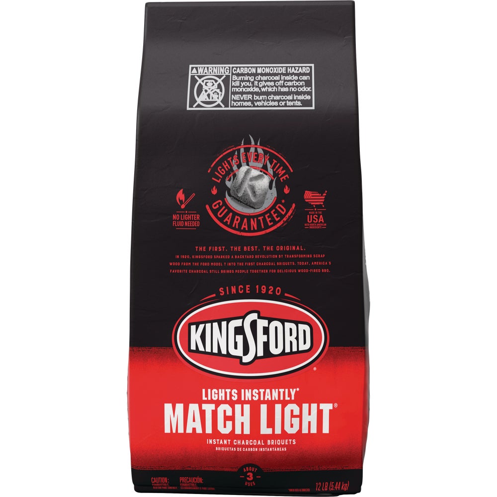 Kingsford Match Light 12 Lb. Briquets Charcoal Family Hardware