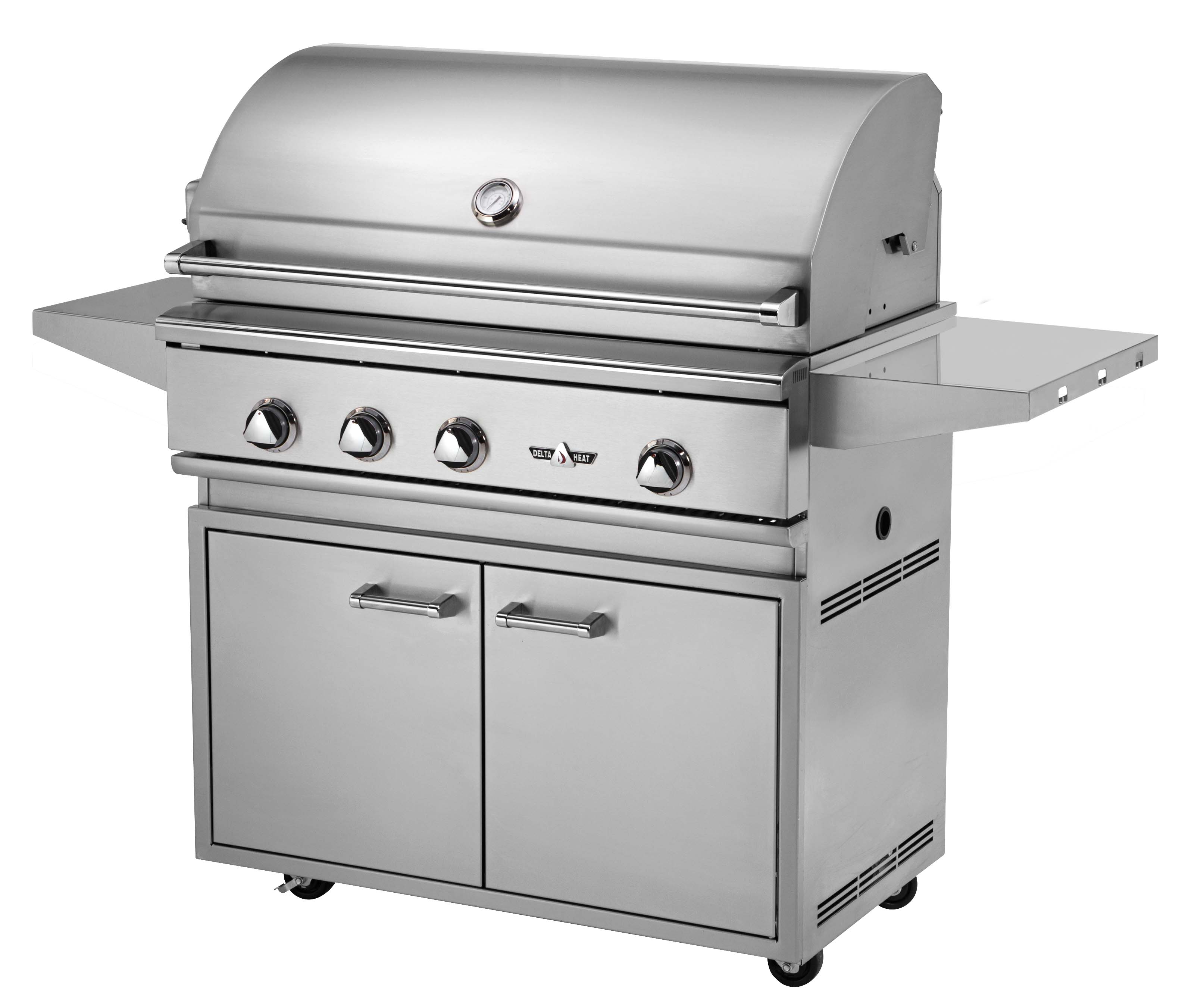 38″ Delta Heat Gas Grill Natural Gas/Propane on Pedestal Family