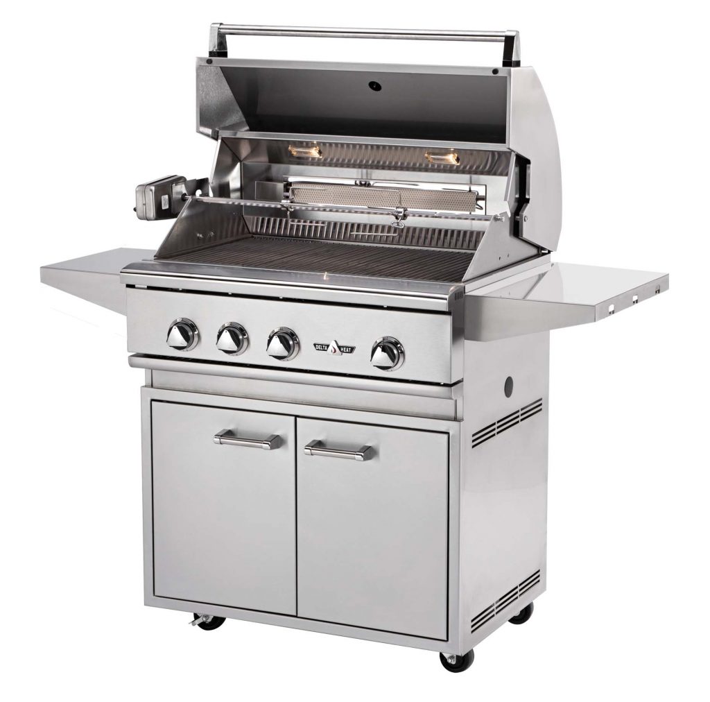 38″ Delta Heat Gas Grill Natural Gas/Propane on Pedestal Family