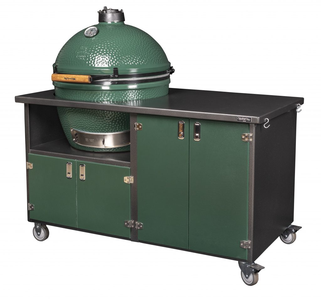 Big Green Egg / Kamado Joe 4 Door Deluxe Grill Cart Family Hardware