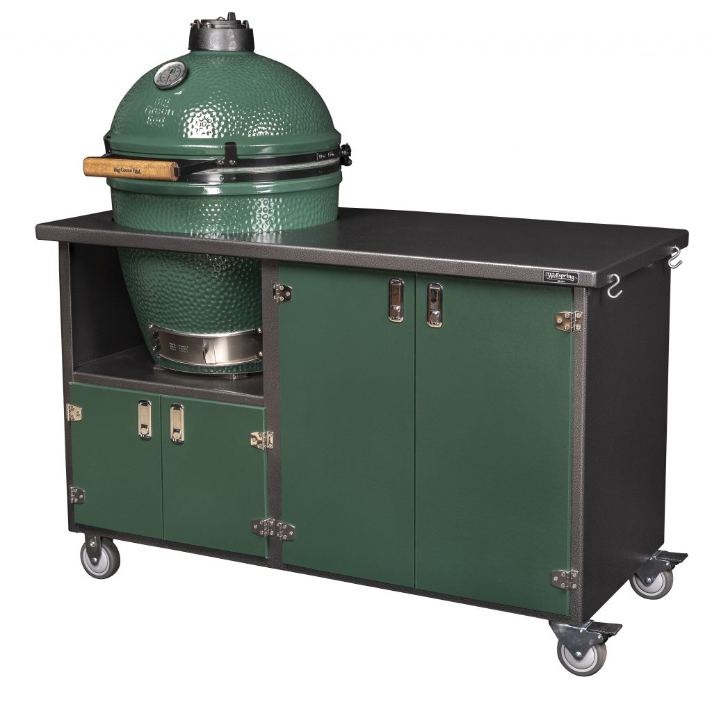 Big Green Egg / Kamado Joe 4 Door Deluxe Grill Cart Family Hardware